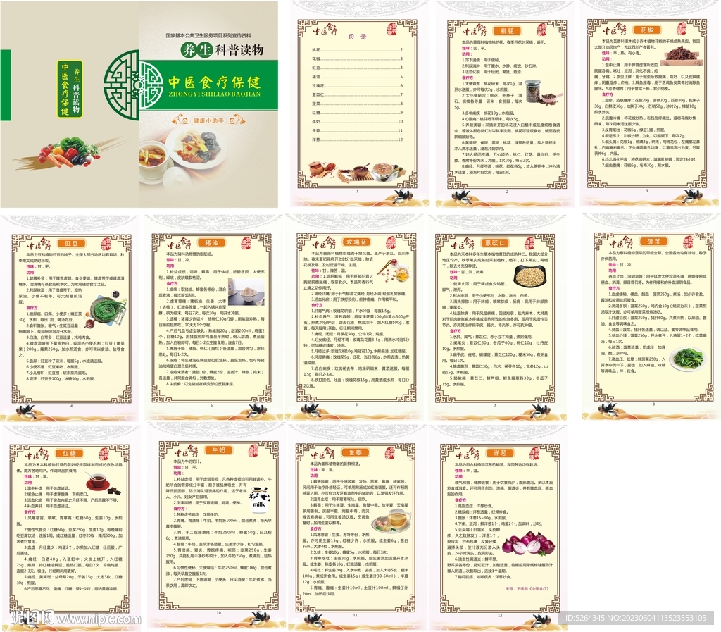 中医食疗保健宣传手册