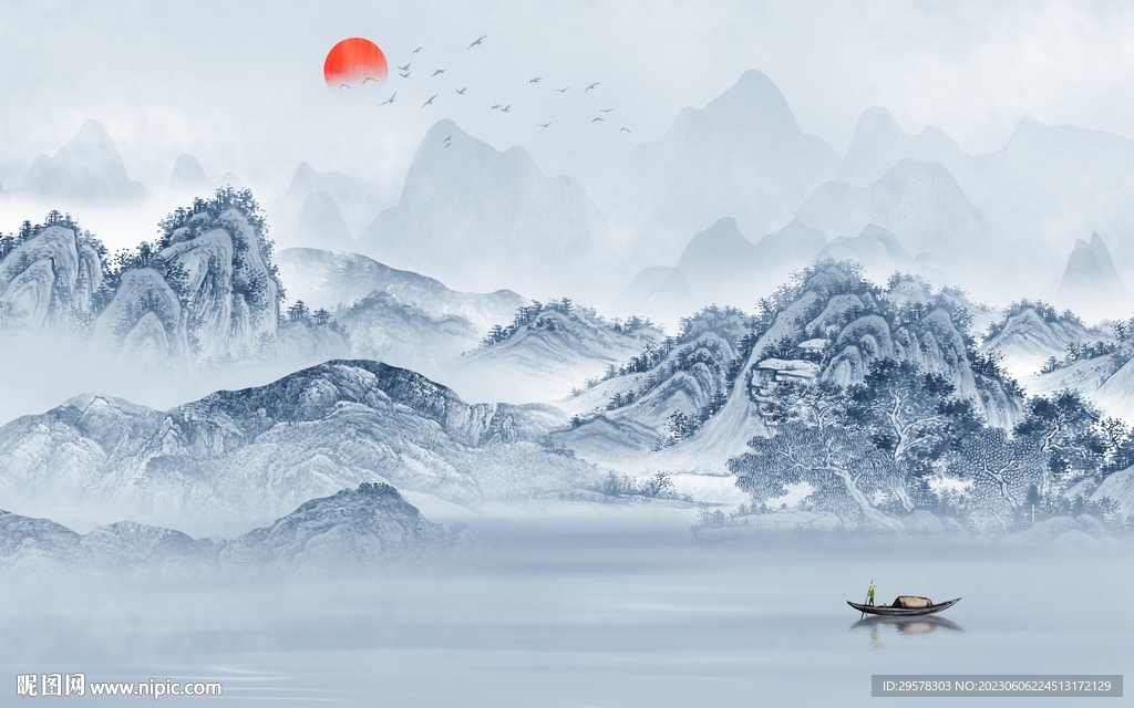 新款 簡(jiǎn)約最新山水 TIf分層
