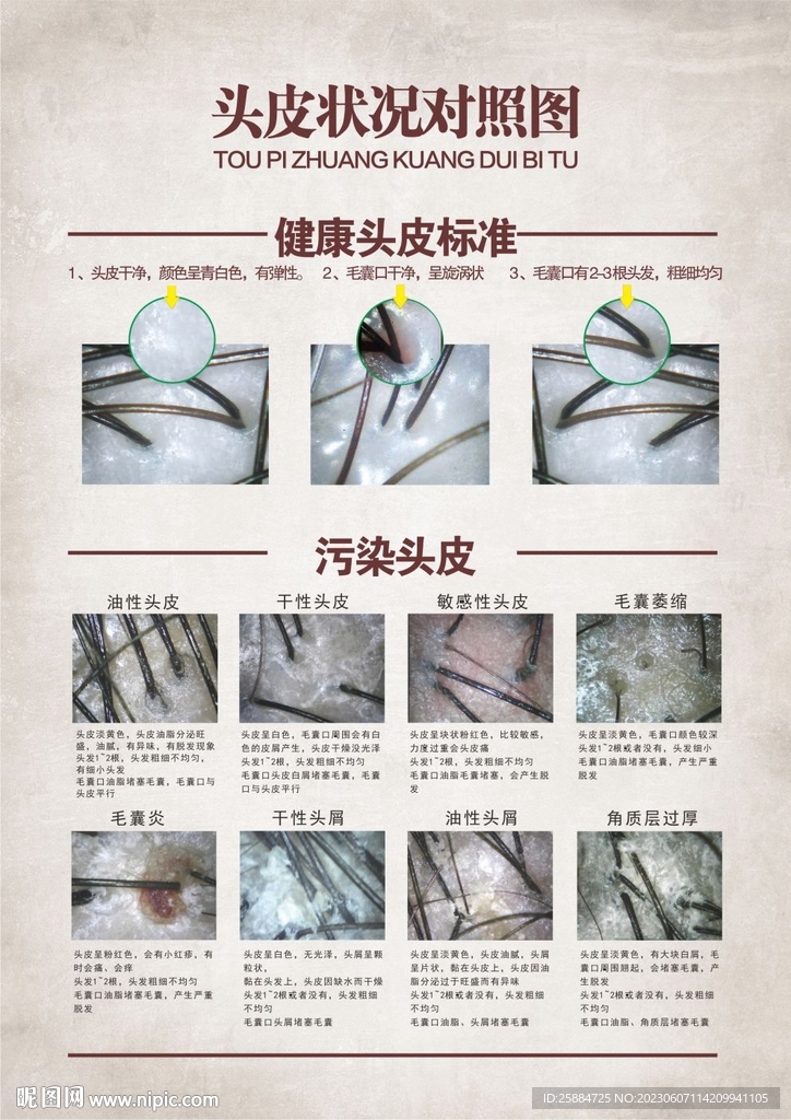 頭皮對(duì)比圖