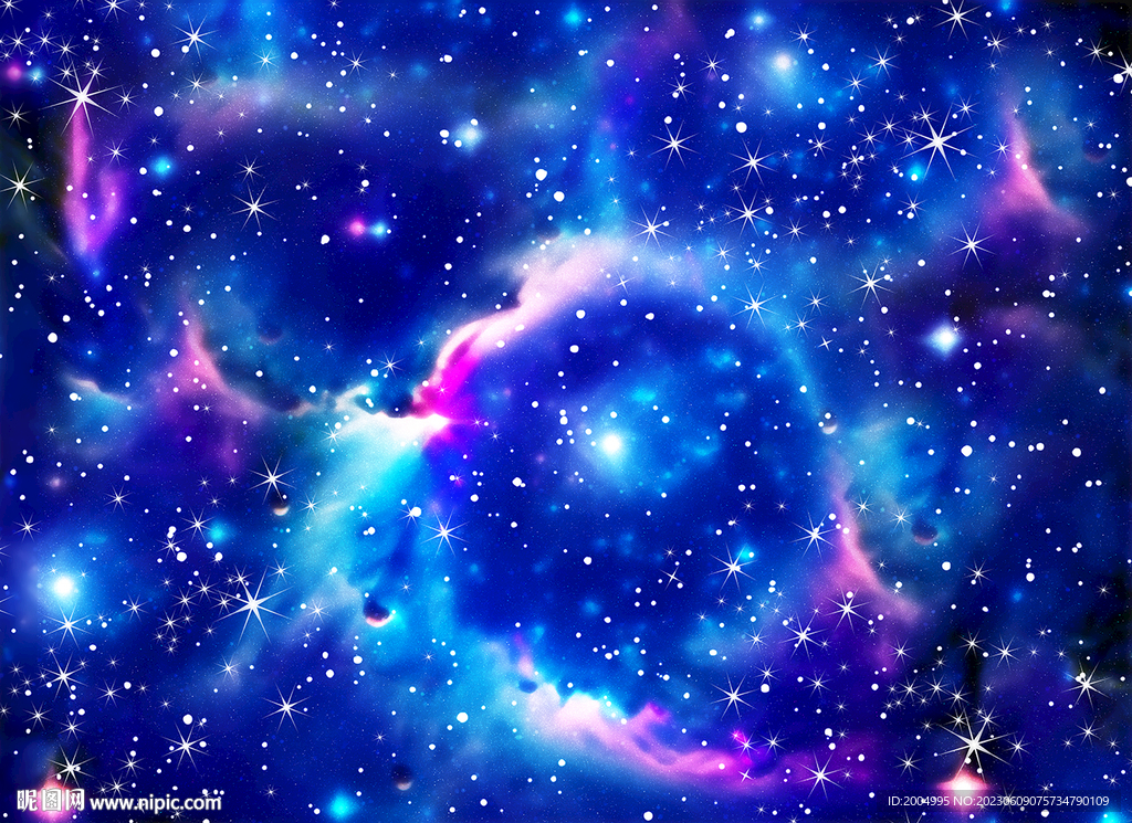 藍(lán)色唯美星空