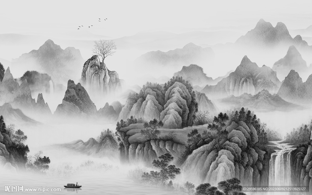 新款 簡奢高檔山水 tIf分層