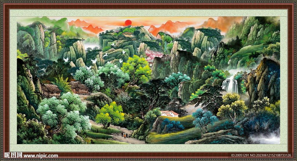 巨幅山水國(guó)畫(huà)