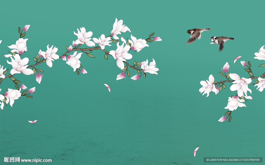 花鳥玉蘭