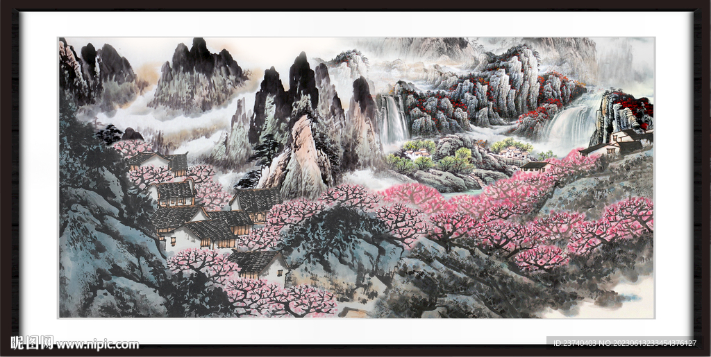 大廳山水畫 