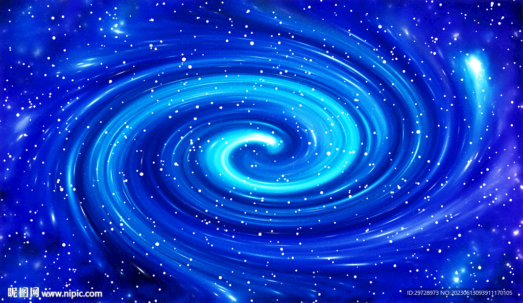 藍色星空漩渦