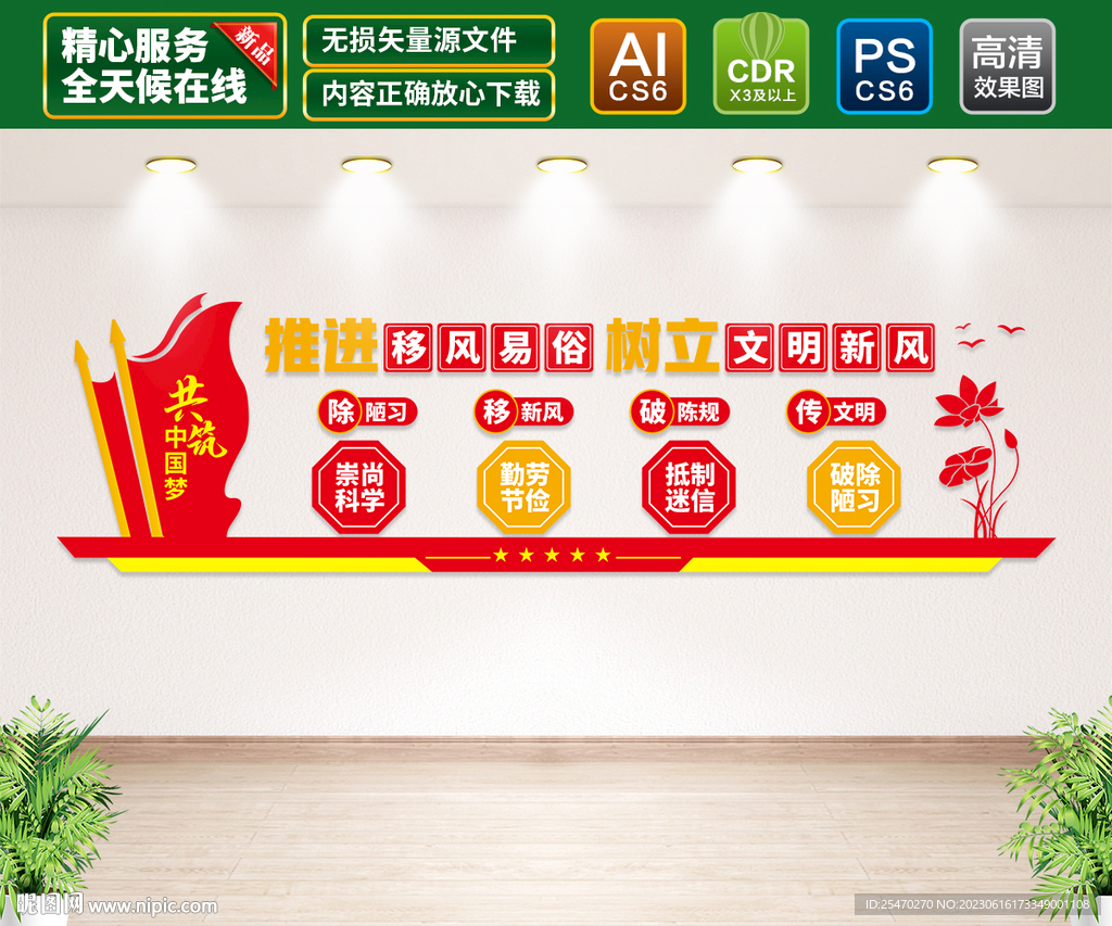 移風易俗文化墻