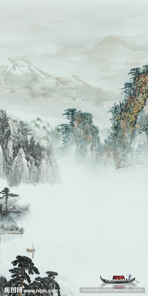 大氣 高清新玄關畫 tiF分層