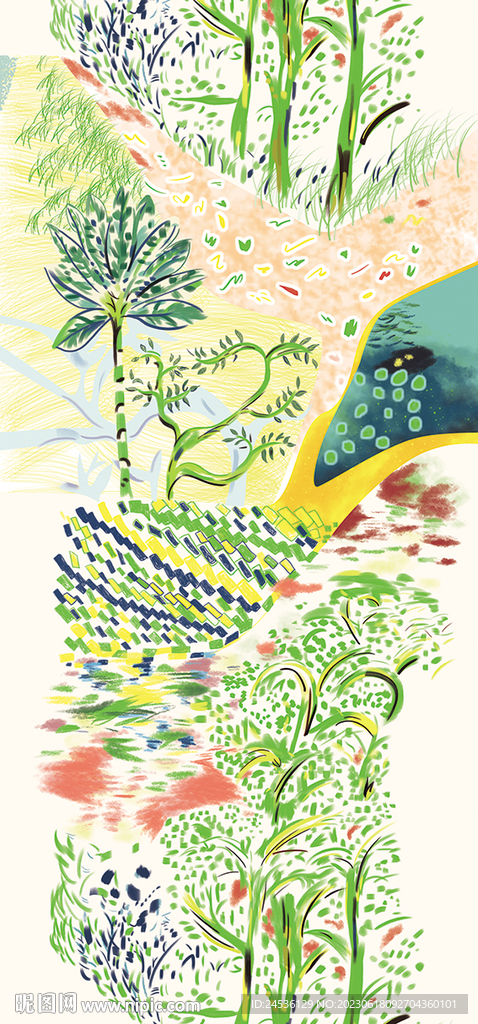 插畫樹林