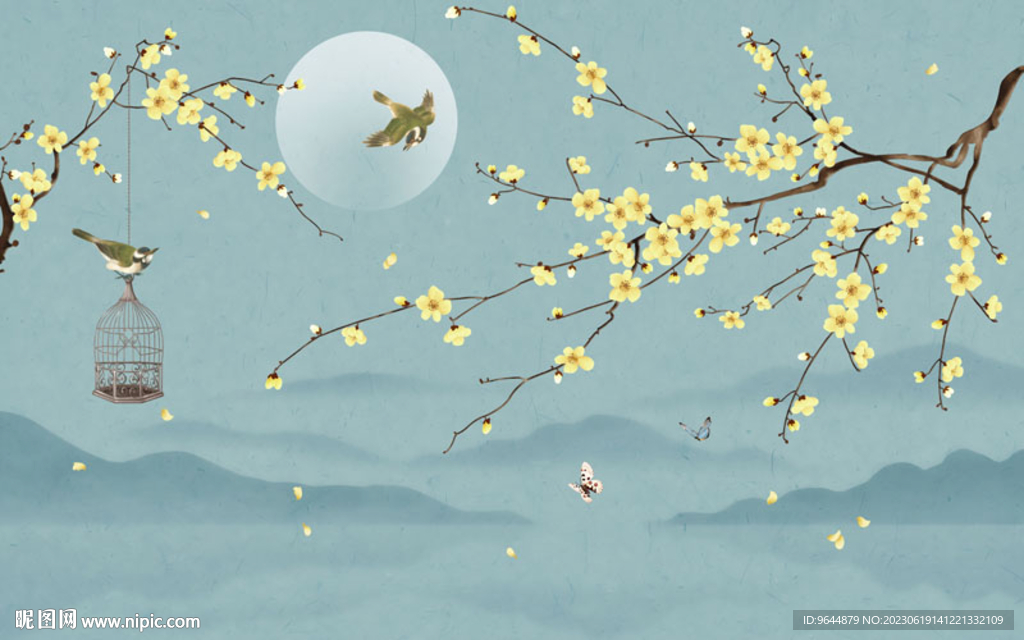 手繪花鳥(niǎo)