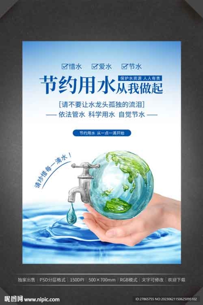節約用水海報宣傳