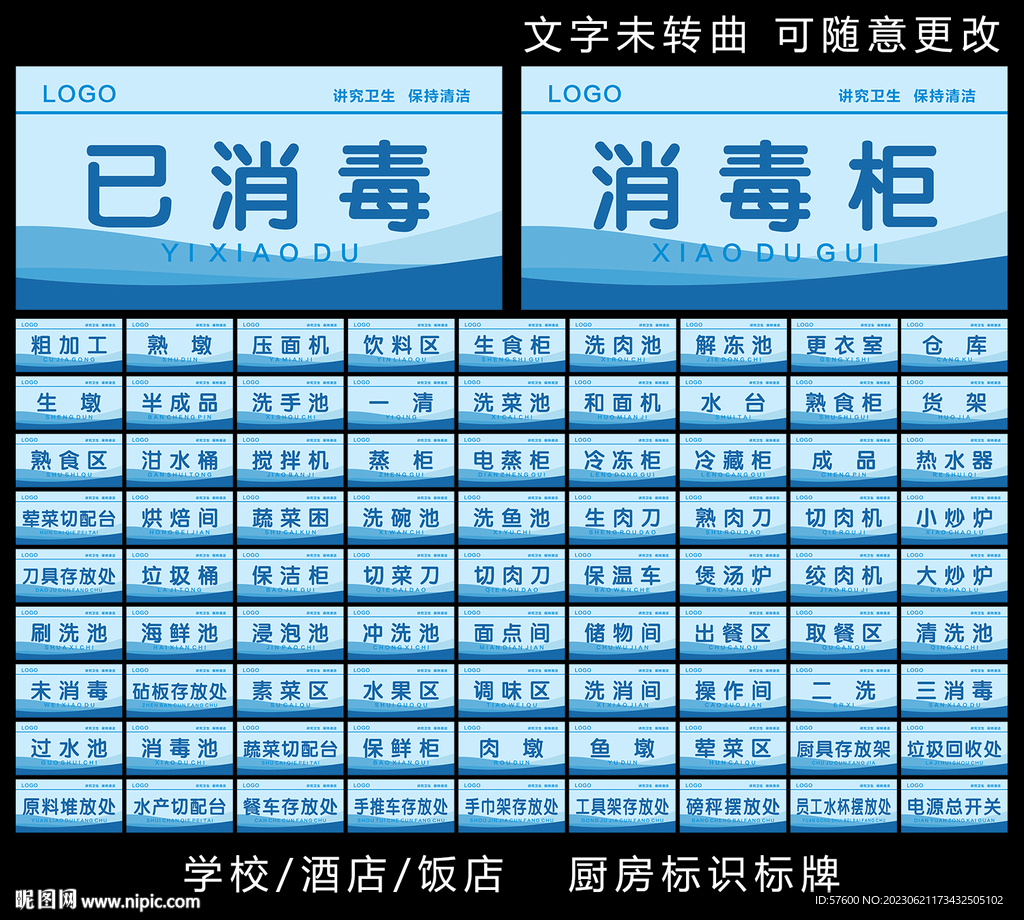 厨房标识标牌