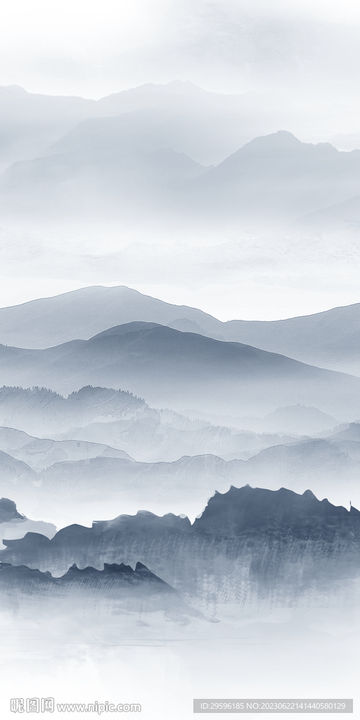 大氣 高端簡約山水 tif分層