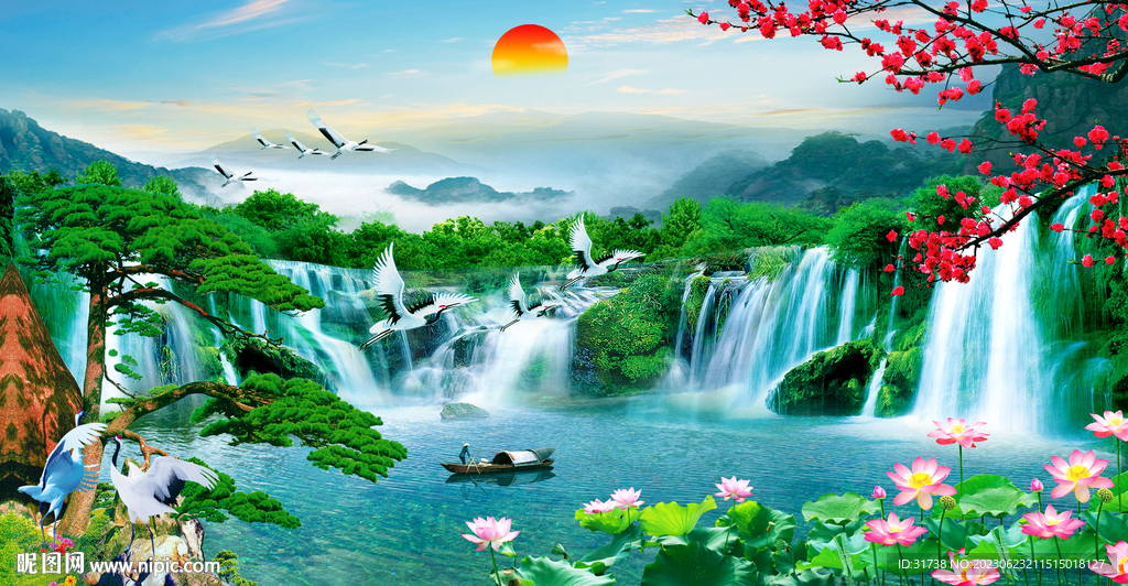 中堂山水畫