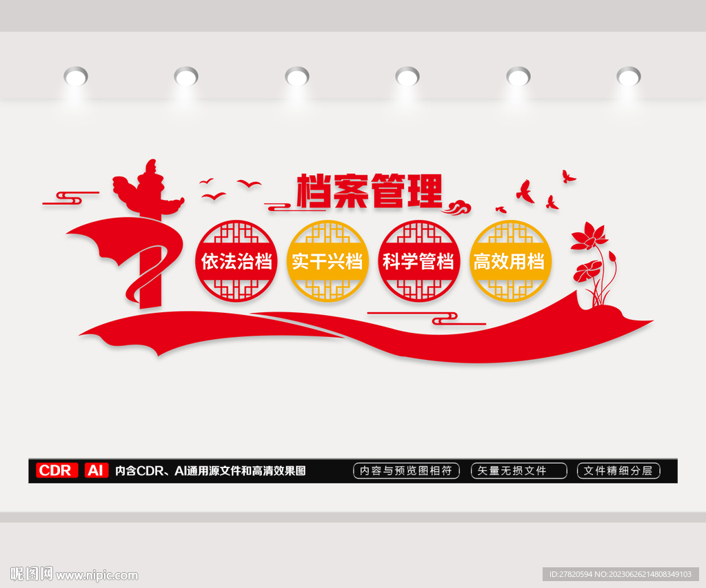 檔案管理文化墻
