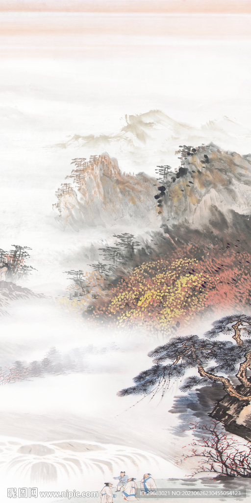 高清 新玄關(guān)中式畫 Tif分層