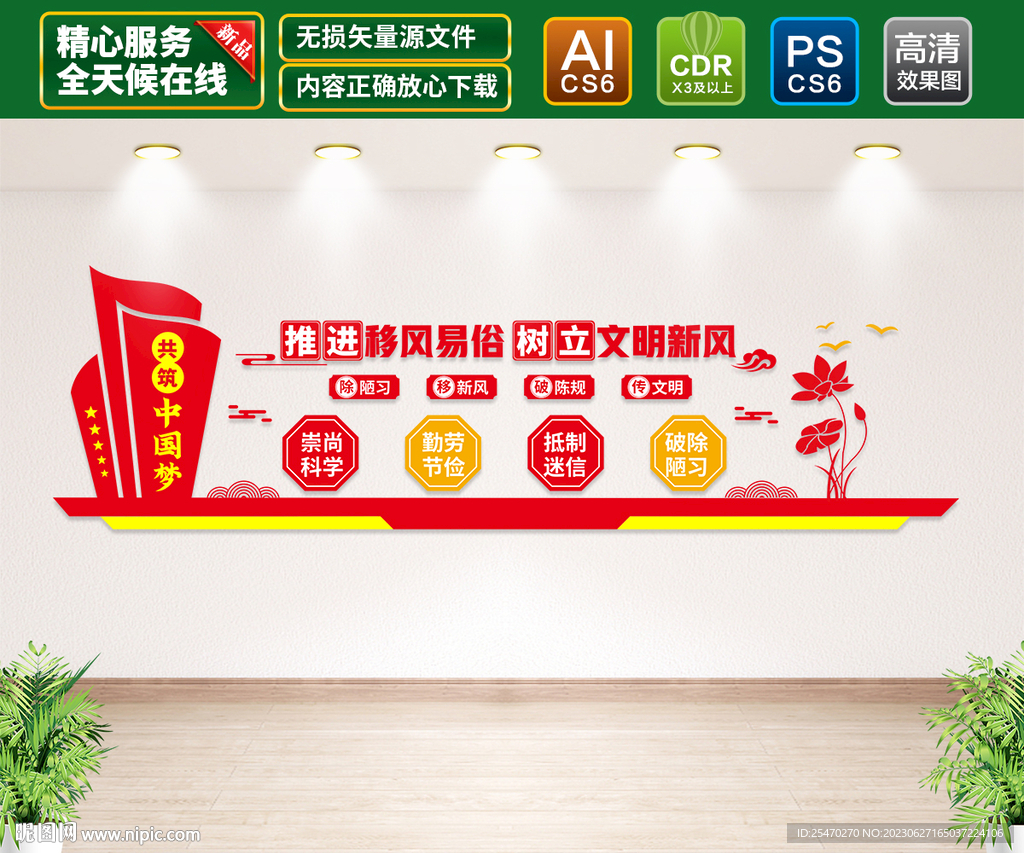 移風易俗文化墻