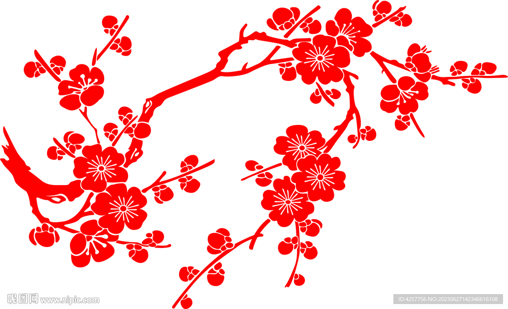 手繪梅花