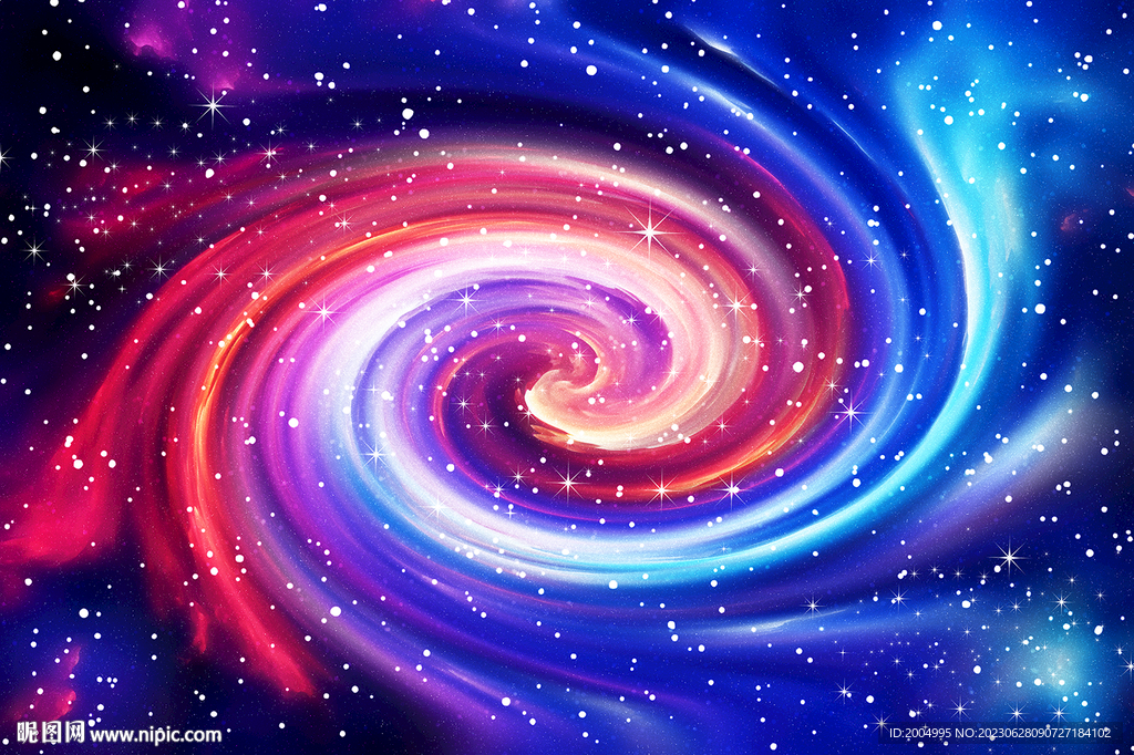 高清夢(mèng)幻星空漩渦背景