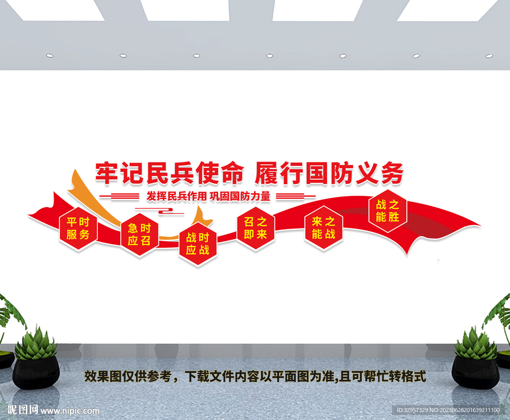 民兵形象墻