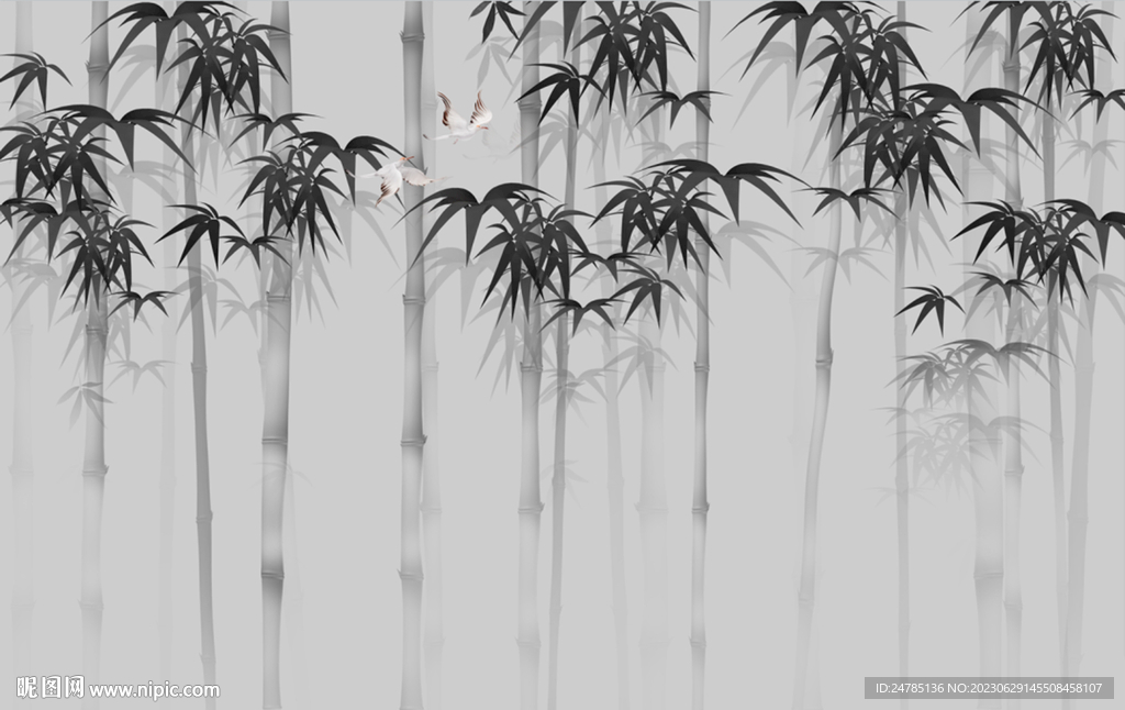 水墨竹子