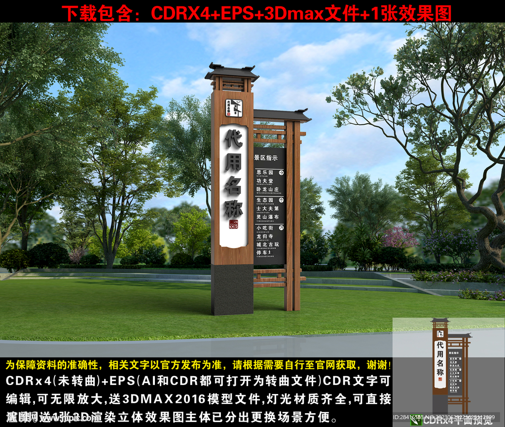 景區指示牌