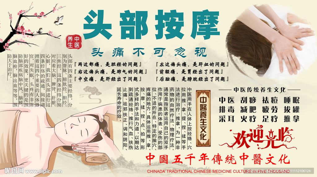 頭部按摩