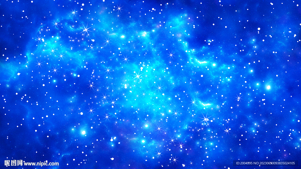 高清藍色星空背景
