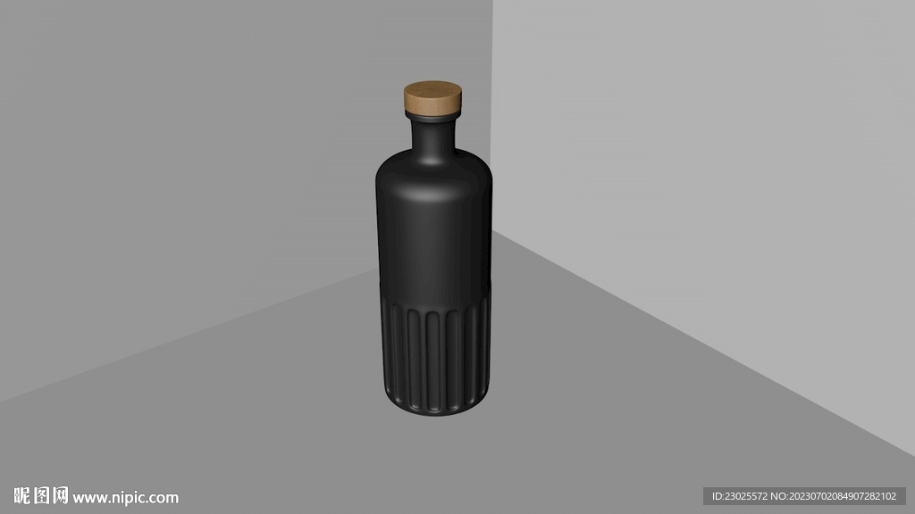  c4d酒瓶設計