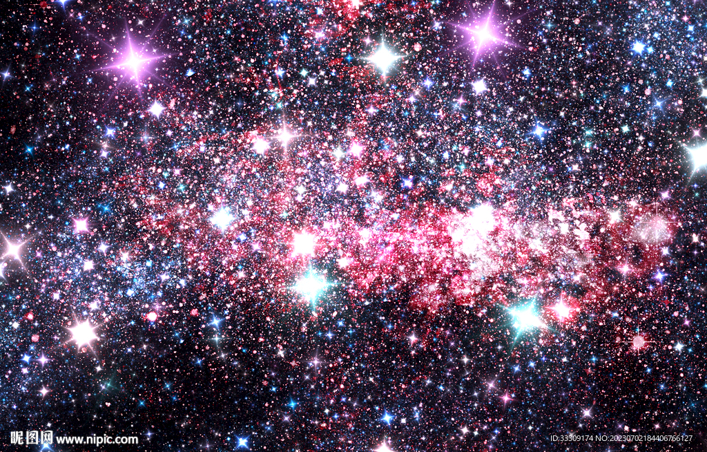 紅色爛漫星空