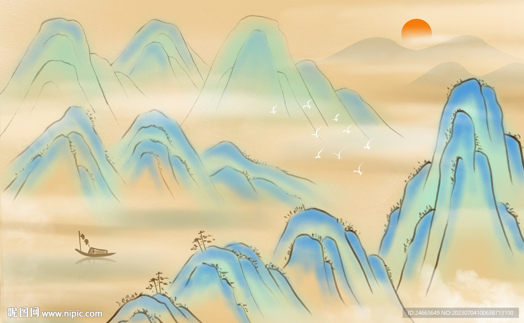 國潮山水