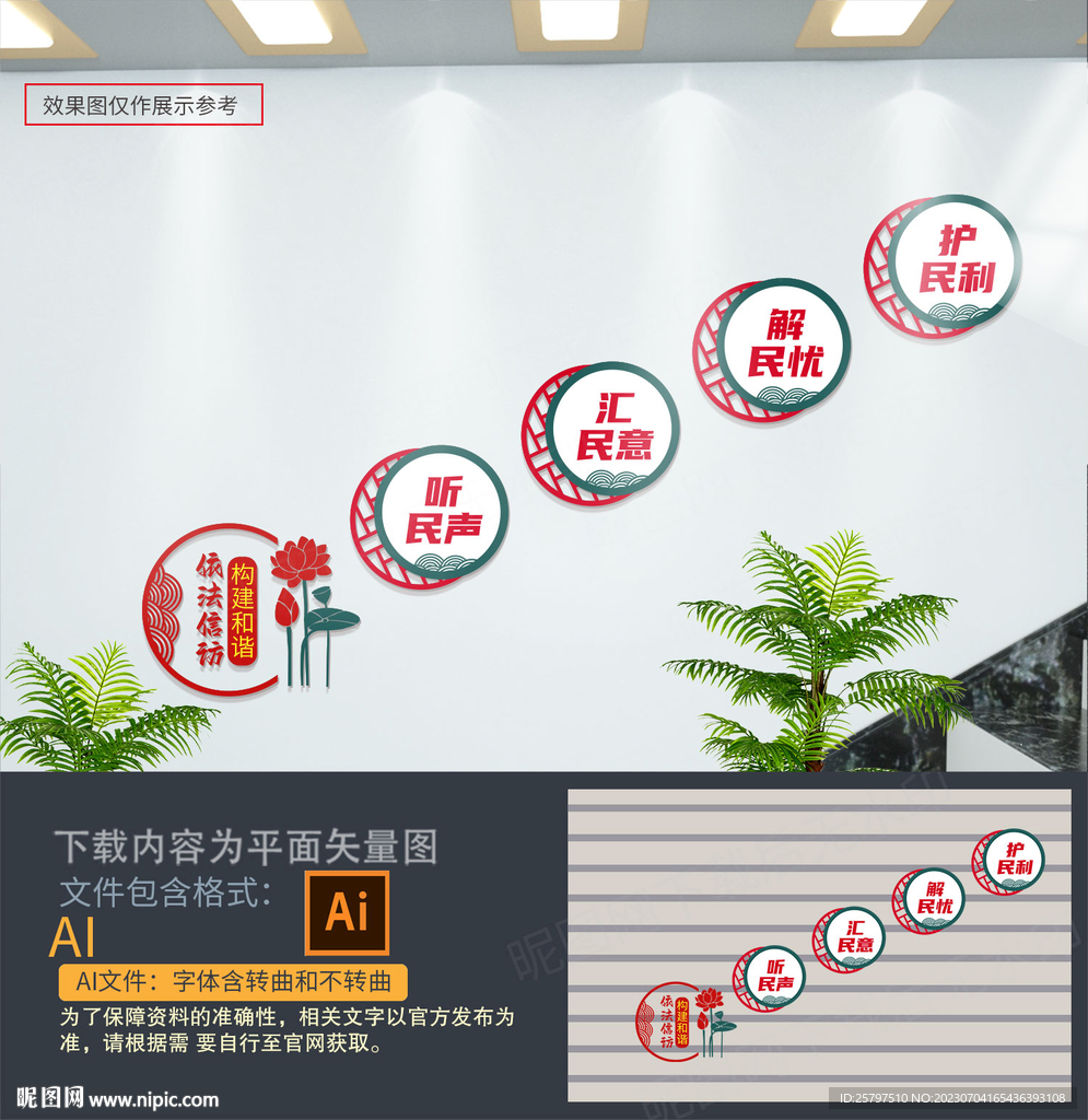 信訪樓梯文化墻