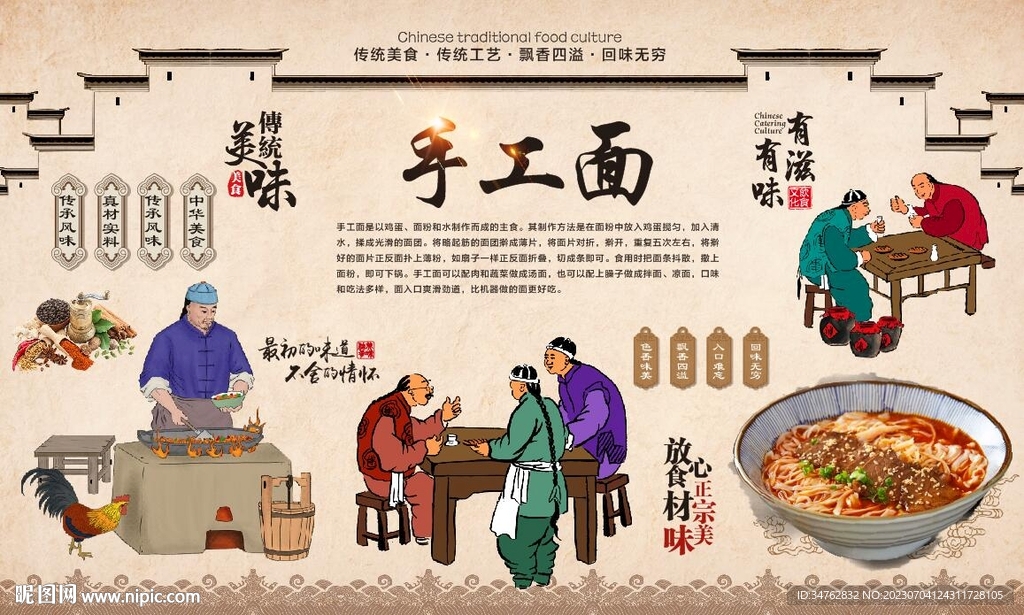 手工面