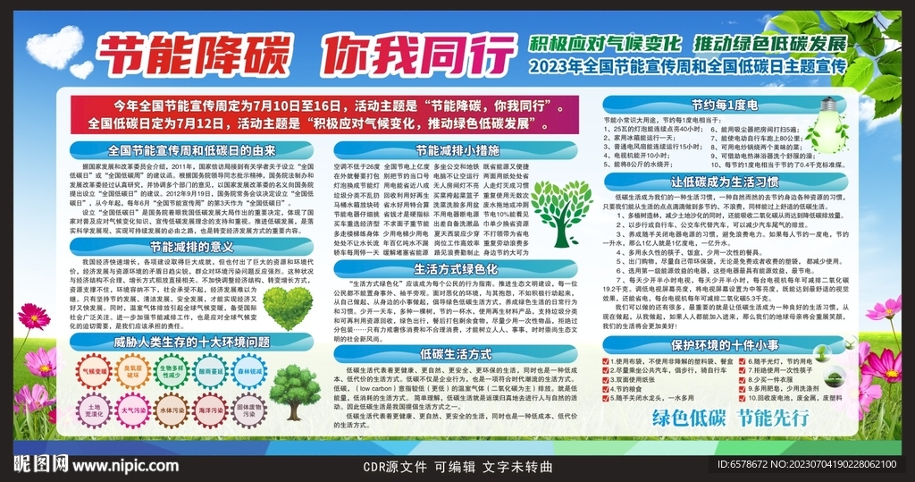 2023節能宣傳周宣傳欄