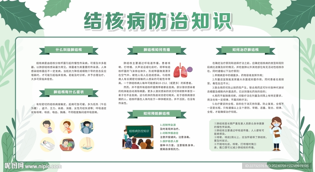 預(yù)防防治肺結(jié)核宣傳欄
