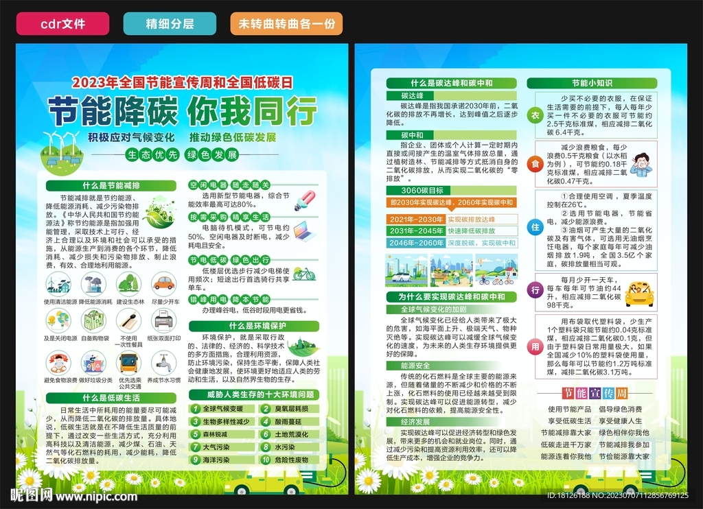全國節能宣傳周宣傳單