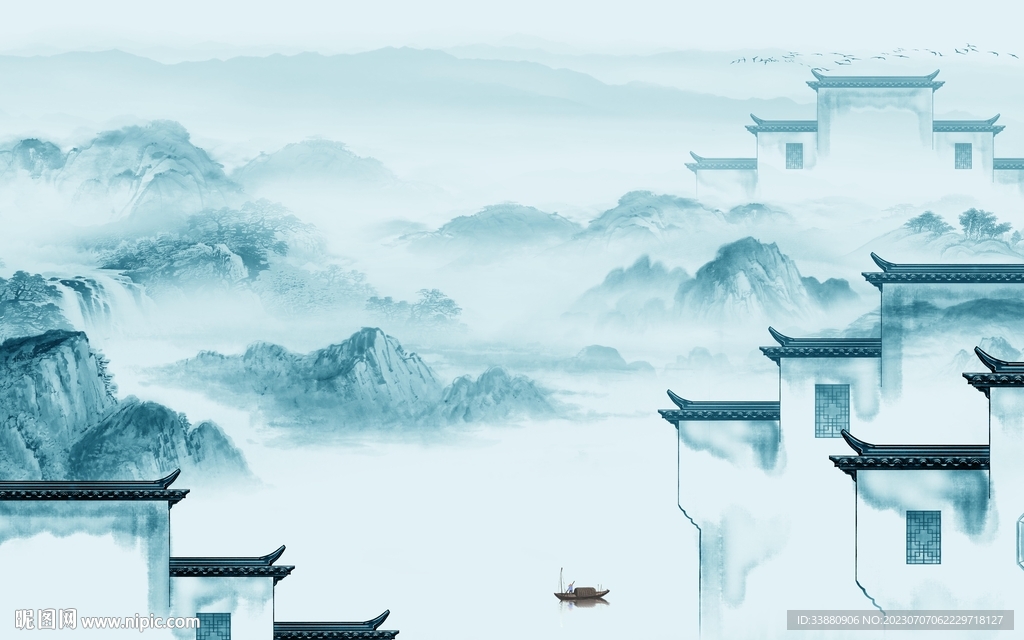 高檔 簡約最新山水 TiF分層