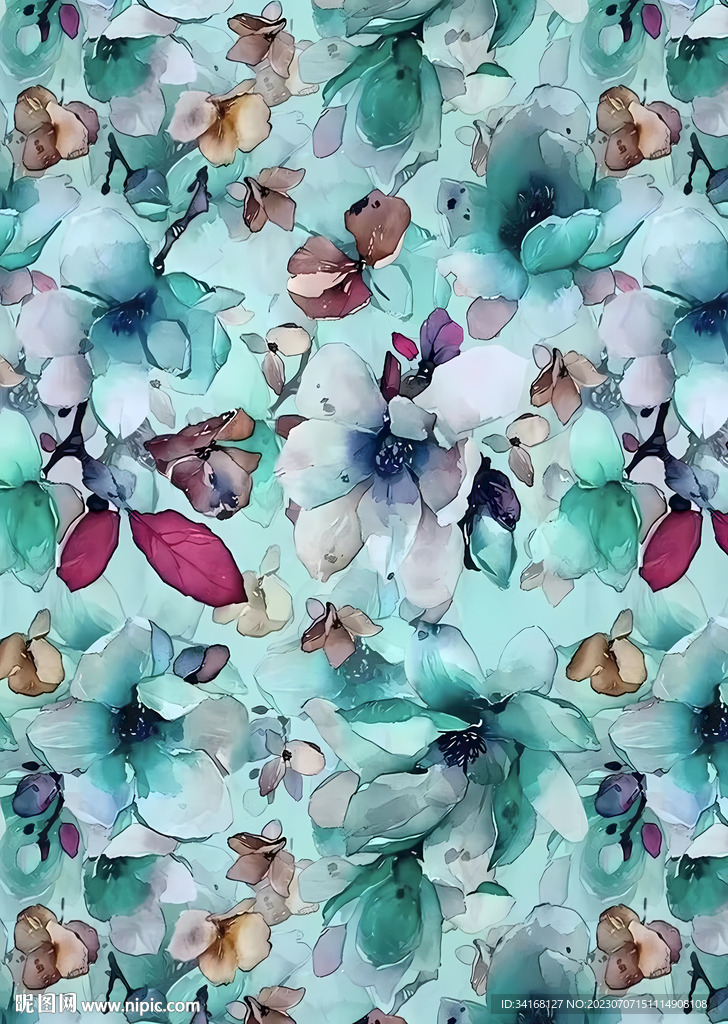 扎染花朵