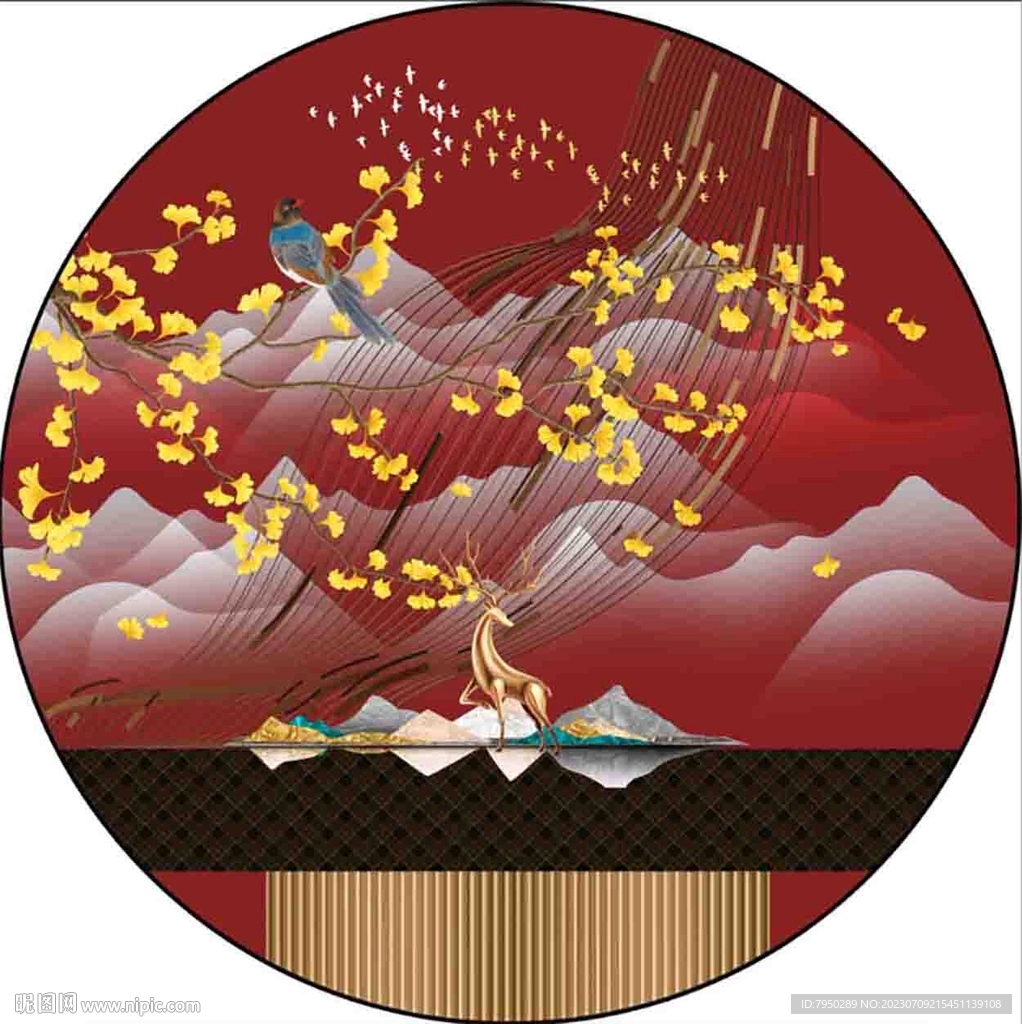 圓形裝飾畫 