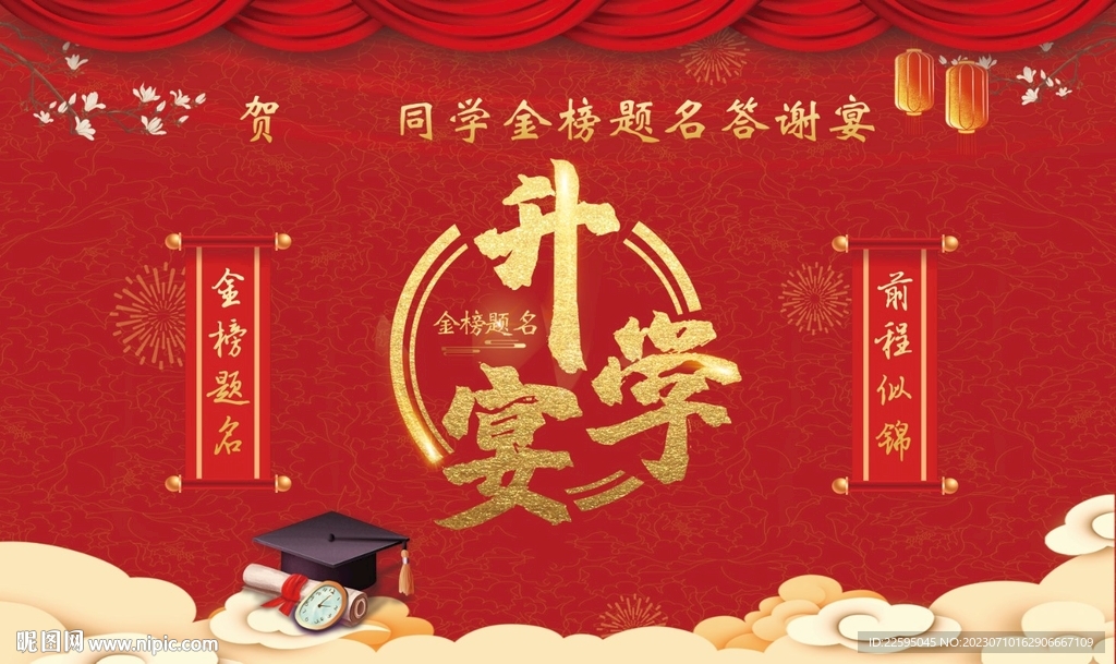 升學(xué)宴背景