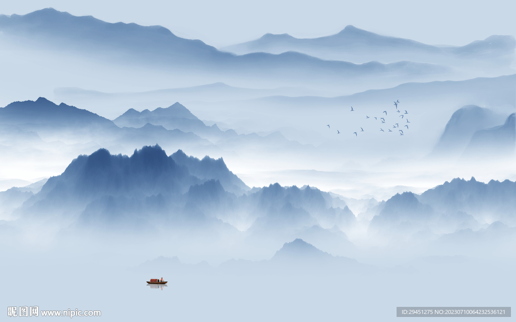 大氣 高端中式山水 TiF分層