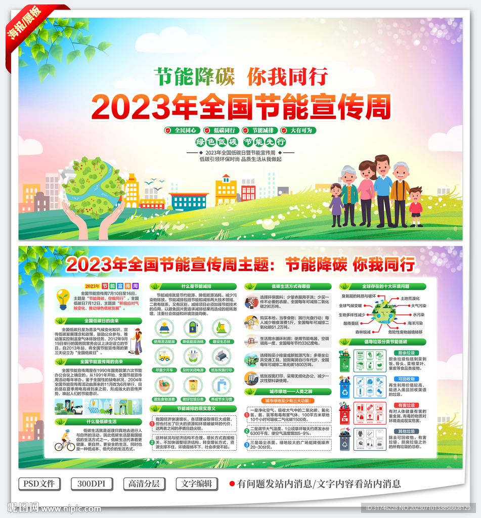 2023年全国节能宣传周宣传栏