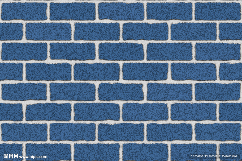 粗糙蓝砖墙