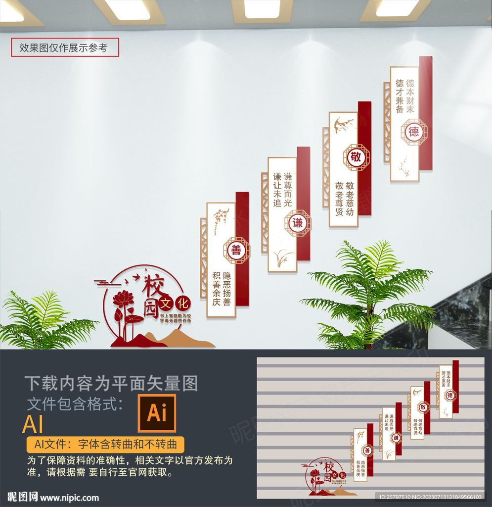 校園樓梯文化墻