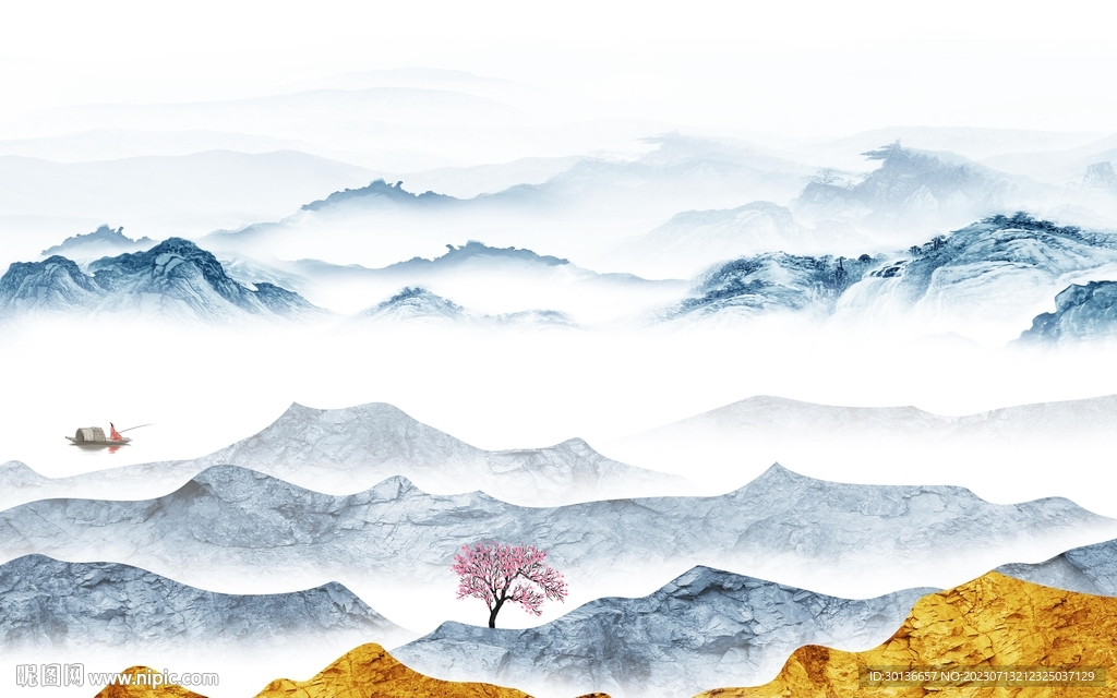 人氣 高清背景山水 tiF分層