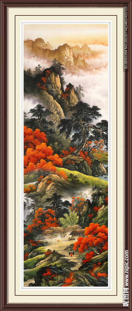 國畫山水風景山水畫