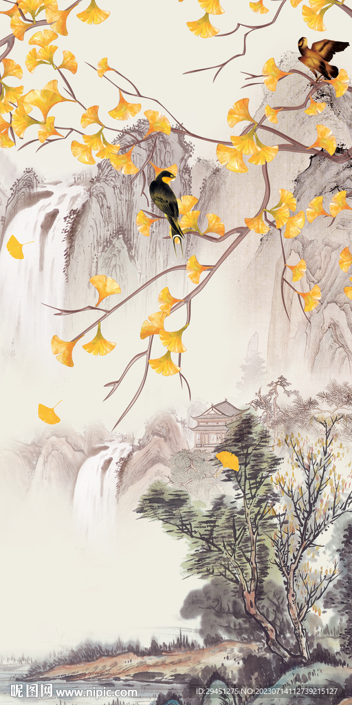 花鳥 高雅簡(jiǎn)約玄關(guān) TiF分層