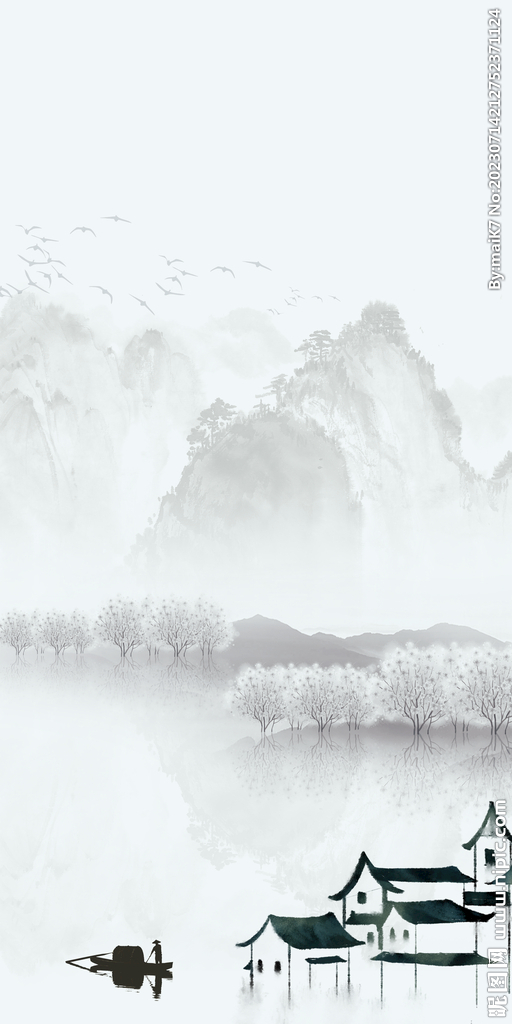 意境 最新款玄關(guān)畫 Tif分層