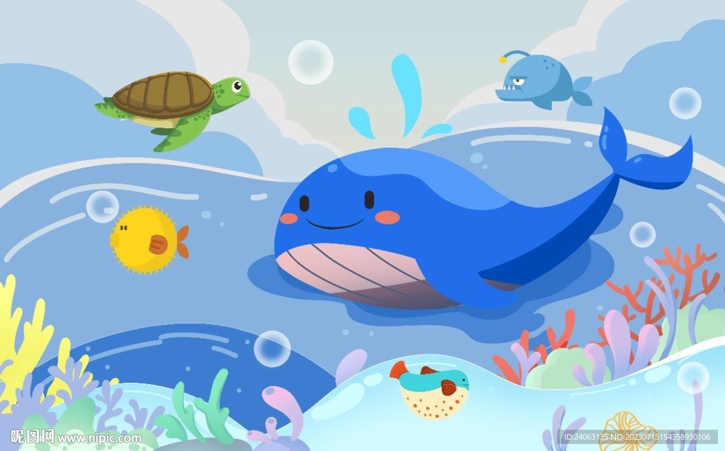 海洋壁畫