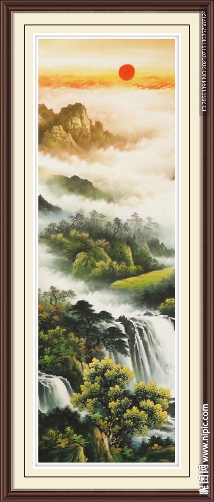 國畫水墨山水畫 新中式山水畫