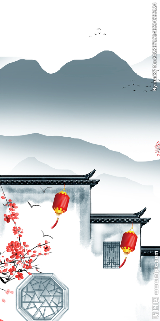 大氣 新傳玄關(guān)新畫 Tif分層